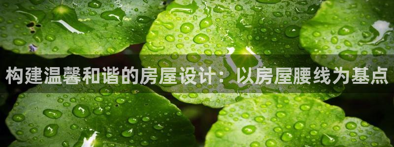 海南意昂体育3发展怎么样：构建温馨和谐的房屋设计：以房屋腰线为基点