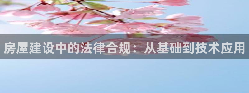 意昂3代理：房屋建设中的法律合规：从基础到技术应用