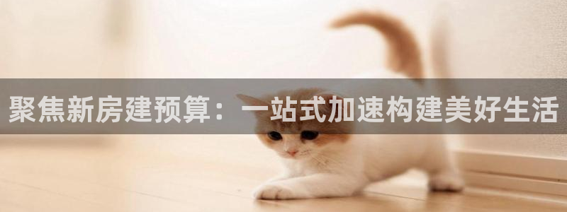 意昂体育3平台注册要钱吗：聚焦新房建预算：一站式加速构建美好生活