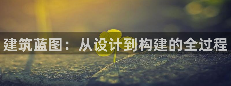 意昂3集团logo：建筑蓝图：从设计到构建的全过程