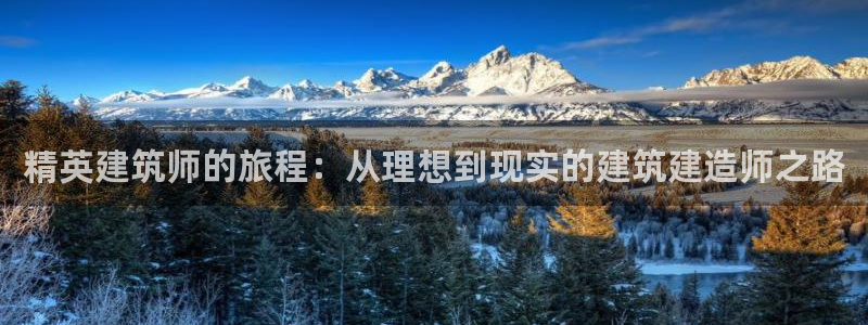 意昂3代理：精英建筑师的旅程：从理想到现实的建筑建造师之路