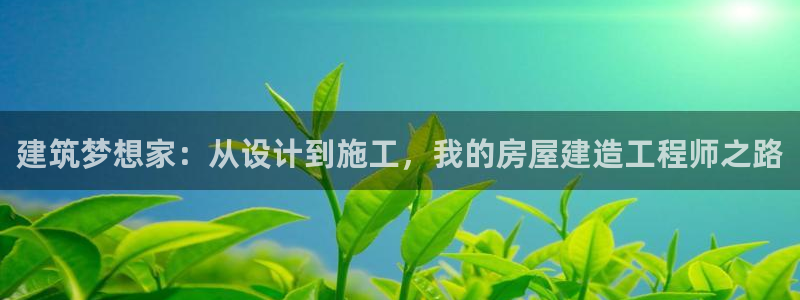 意昂体育3招商电话：建筑梦想家：从设计到施工，我的房屋建造工程师之路