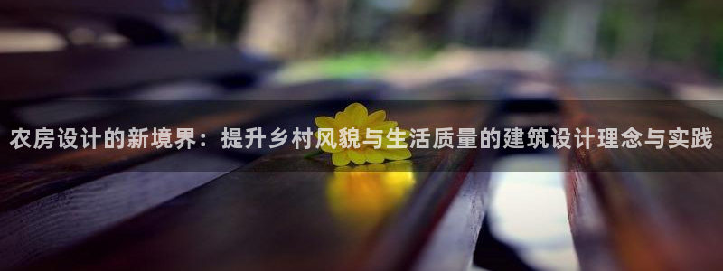 海南意昂体育3：农房设计的新境界：提升乡村风貌与生活质量的建筑设计理念与实践
